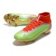 Nike Neuf Mercurial Superfly 8 Elite FG Vert Rouge Or