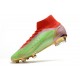 Nike Neuf Mercurial Superfly 8 Elite FG Vert Rouge Or