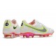 Chaussure Nike Tiempo Legend IX Elite FG Blanc Noir Carmin Rose Explosion