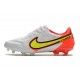 Chaussure Nike Tiempo Legend IX Elite FG Blanc Volt Carmin