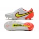 Chaussure Nike Tiempo Legend IX Elite FG Blanc Volt Carmin