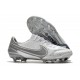 Chaussure Nike Tiempo Legend IX Elite FG Blanc Gris