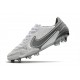 Chaussure Nike Tiempo Legend IX Elite FG Blanc Gris