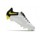 Chaussure Nike Tiempo Legend IX Elite FG Blanc Gris Foncé Noir Jaune Strike