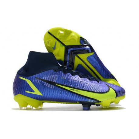 Nike Neuf Mercurial Superfly 8 Elite FG Sapphire Volt Bleu