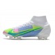 Nike Neuf Mercurial Superfly 8 Elite FG Blanc Bleu Volt