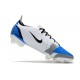 Nike Mercurial Vapor XIV Elite FG Blanc Bleu Noir