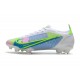 Nike Mercurial Vapor XIV Elite FG Blanc Bleu Vert