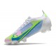 Nike Mercurial Vapor XIV Elite FG Blanc Bleu Vert