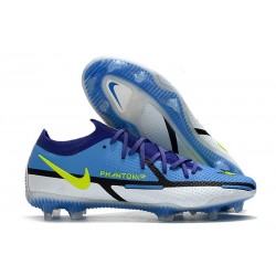 Nike Phantom GT 2 Elite FG Sapphire Volt Gris Brouillard Bleu