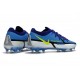 Nike Phantom GT 2 Elite FG Sapphire Volt Gris Brouillard Bleu