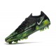 Nike Phantom GT 2 Elite FG Noir Platine Métallique Vert Strike