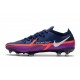 Nike Phantom GT 2 Elite FG Bleu Marine Blanc Violet