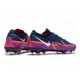 Nike Phantom GT 2 Elite FG Bleu Marine Blanc Violet