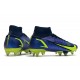 Nike Mercurial Superfly 8 Elite SG Pro AC Sapphire Volt Bleu