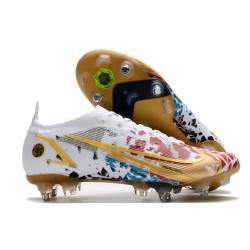 Nike Mercurial Vapor 14 Elite SG-PRO Blanc Or Rouge