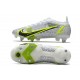 Nike Mercurial Vapor 14 Elite SG-PRO Silver Safari - Blanc Noir Argenté Jaune Fluo