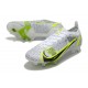 Nike Mercurial Vapor 14 Elite SG-PRO Silver Safari - Blanc Noir Argenté Jaune Fluo