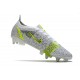 Nike Mercurial Vapor 14 Elite SG-PRO Silver Safari - Blanc Noir Argenté Jaune Fluo