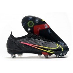 Nike Mercurial Vapor 14 Elite SG-PRO Black x Prism - Noir Jaune Rouge