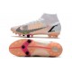 Nike Mercurial Superfly 8 Elite AG Blanc Noir Carmin Rose