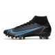 Nike Mercurial Superfly 8 Elite AG Noir Gris Acier