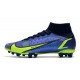 Nike Mercurial Superfly 8 Elite AG Sapphire Volt Bleu