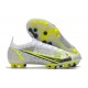 Nike Mercurial Vapor 14 Elite AG PRO Blanc Noir Métallique Argent Volt