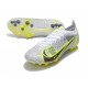 Nike Mercurial Vapor 14 Elite AG PRO Blanc Noir Métallique Argent Volt