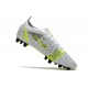 Nike Mercurial Vapor 14 Elite AG PRO Blanc Noir Métallique Argent Volt