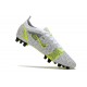 Nike Mercurial Vapor 14 Elite AG PRO Blanc Noir Métallique Argent Volt