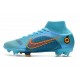 Nike Neuf Mercurial Superfly 8 Elite FG Bleu Chlorine Orange Laser Marina