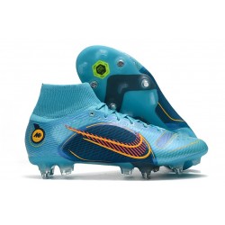 Nike Mercurial Superfly 8 Elite SG Pro AC Bleu Chlorine Orange Laser Marina