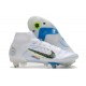 Nike Mercurial Superfly 8 Elite SG Pro AC Ballon Gris Bleu Foncé