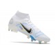 Nike Mercurial Superfly 8 Elite SG Pro AC Ballon Gris Bleu Foncé