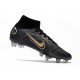 Nike Mercurial Superfly 8 Elite SG Pro AC Noir Or Métallique Argent