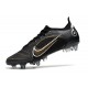 Nike Mercurial Vapor 14 Elite SG-PRO Noir Or Métallique Argent Métallique