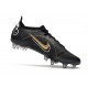 Nike Mercurial Vapor 14 Elite SG-PRO Noir Or Métallique Argent Métallique