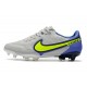 Chaussure Nike Tiempo Legend IX Elite FG Gris Brouillard Volt Sapphire