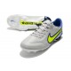 Chaussure Nike Tiempo Legend IX Elite FG Gris Brouillard Volt Sapphire