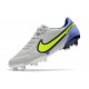 Chaussure Nike Tiempo Legend IX Elite FG Gris Brouillard Volt Sapphire