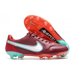 Nike Tiempo Legend IX Elite FG Rouge Equipe Blanc Hibiscus Mystique