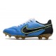 Chaussure Nike Tiempo Legend IX Elite FG Bleu Noir