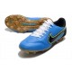 Chaussure Nike Tiempo Legend IX Elite FG Bleu Noir