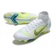 Nike Neuf Mercurial Superfly 8 Elite FG Blanc Jaune Bleu