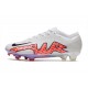 Crampons Nike Air Zoom Mercurial Vapor 15 Elite FG Blanc Rouge