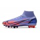 Nike Mercurial Superfly 8 Elite AG Mbappé Chardon Clair Argent Métallique