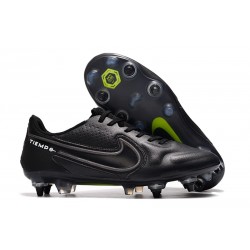 Nike Tiempo Legend 9 Elite SG-PRO AC Noir Foncé Smoke Gris Summit Blanc