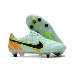 Nike Tiempo Legend 9 Elite SG-PRO AC Barely Vert Noirened Bleu Orange Total