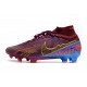 Nike Air Zoom Mercurial Superfly Elite 9 FG KM Foncé Betterave Mtlc Or